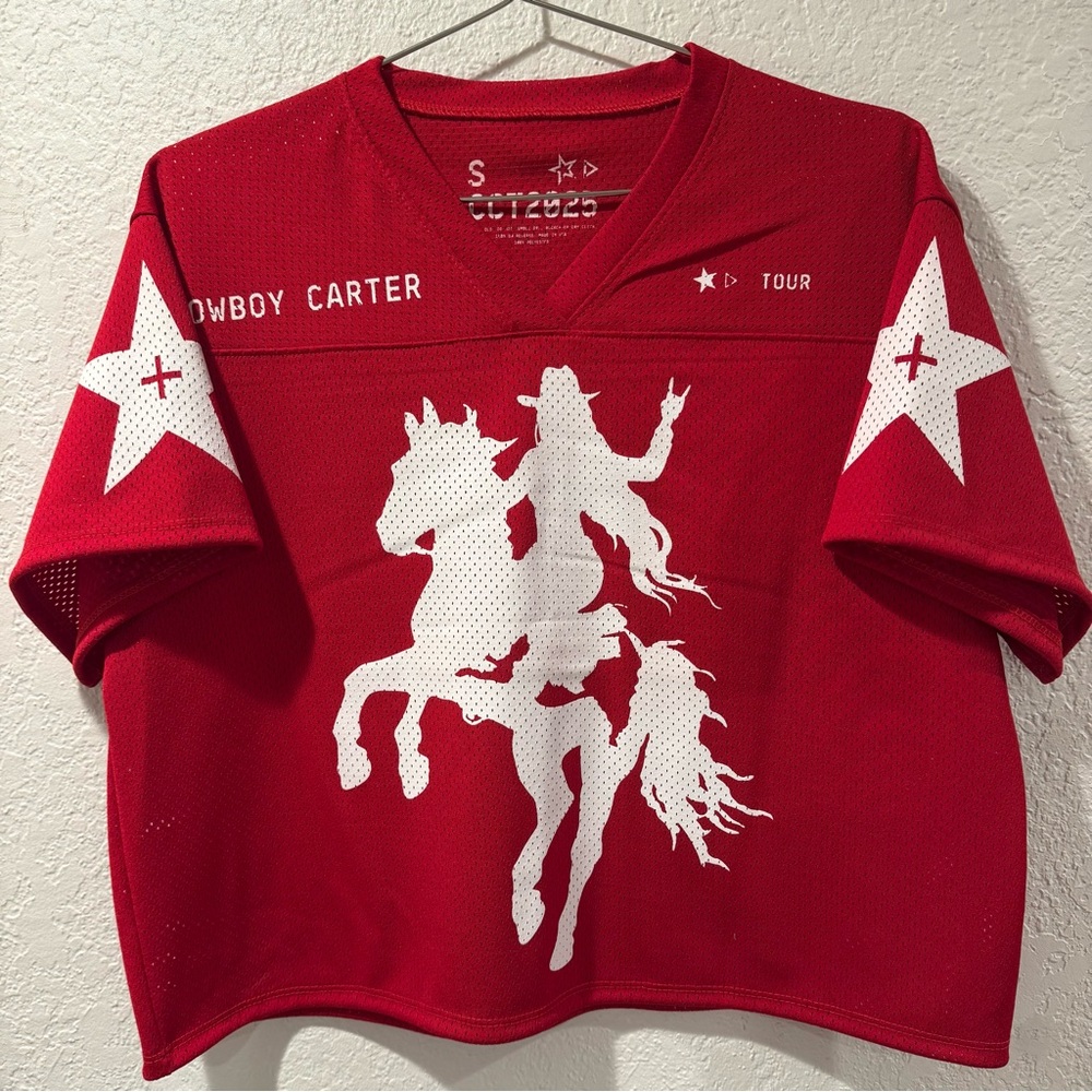 Official Beyoncé Cowboy Carter Tour Red Jersey